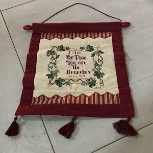 Hand Embroidered Bible Verse